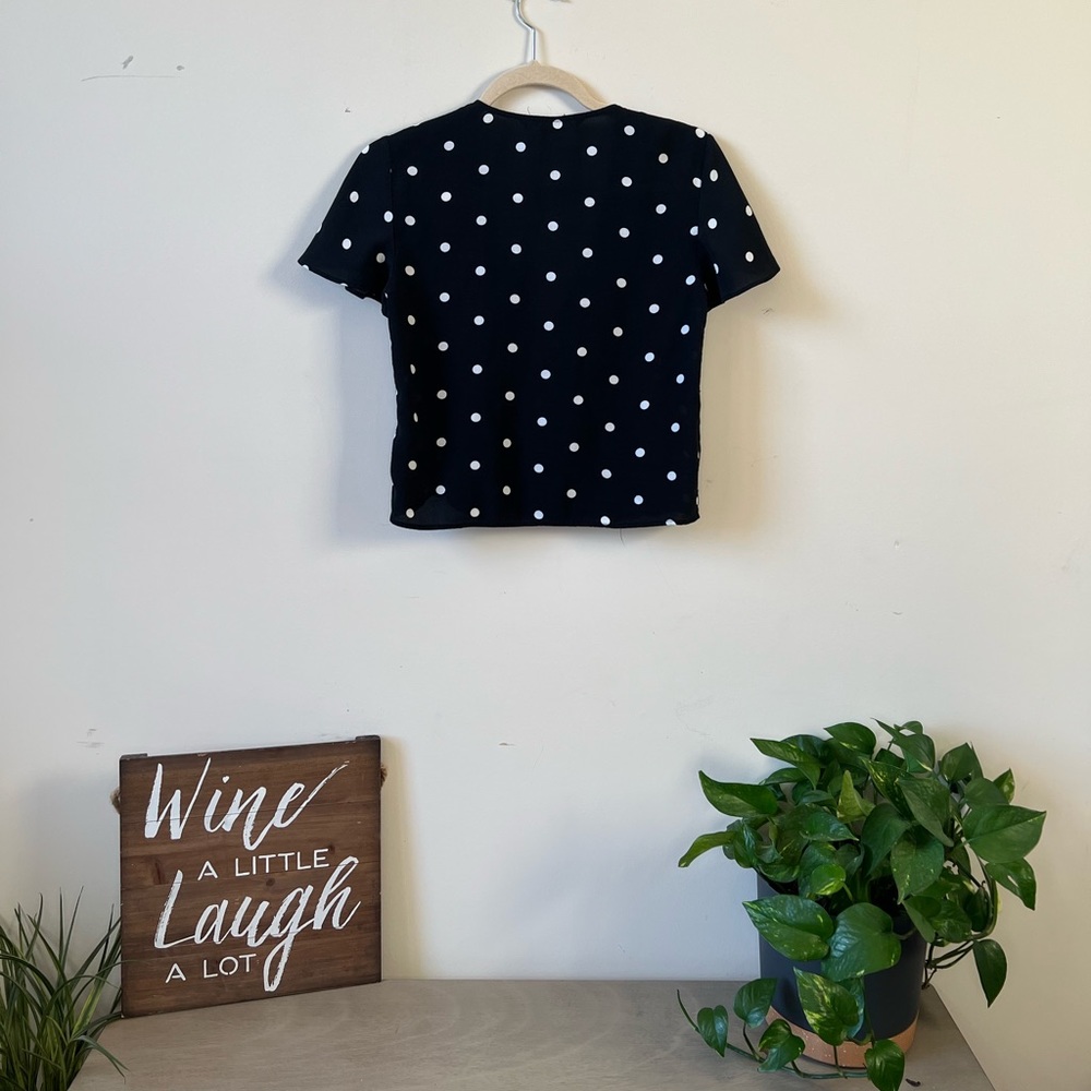 *SOLD* Zara Polka Dot Blouse - Picture 5 of 8